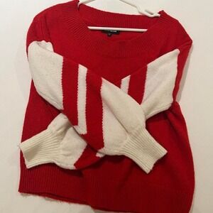 Red and white striped sweater from Express‎